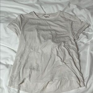 Athleta White Relaxed Short Sleeve Tee